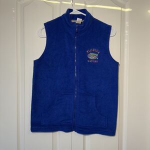 Fundamental Things FLORIDA GATORS Zip Fleece Vest Women's Small